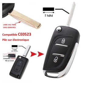 Accessoire clé de Voiture Compatible avec Peugeot Citroen Clef de