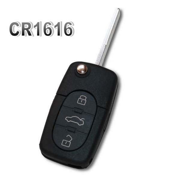 Clé Audi 2 boutons pile CR1616