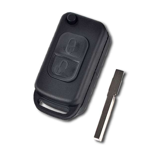 Clé de voiture Clé à rabat à 2 boutons avec lame HU64 adaptée pour clé  Mercedes /