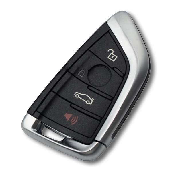Coque de clé noire 4 boutons BMW X5 F15, X6 F16